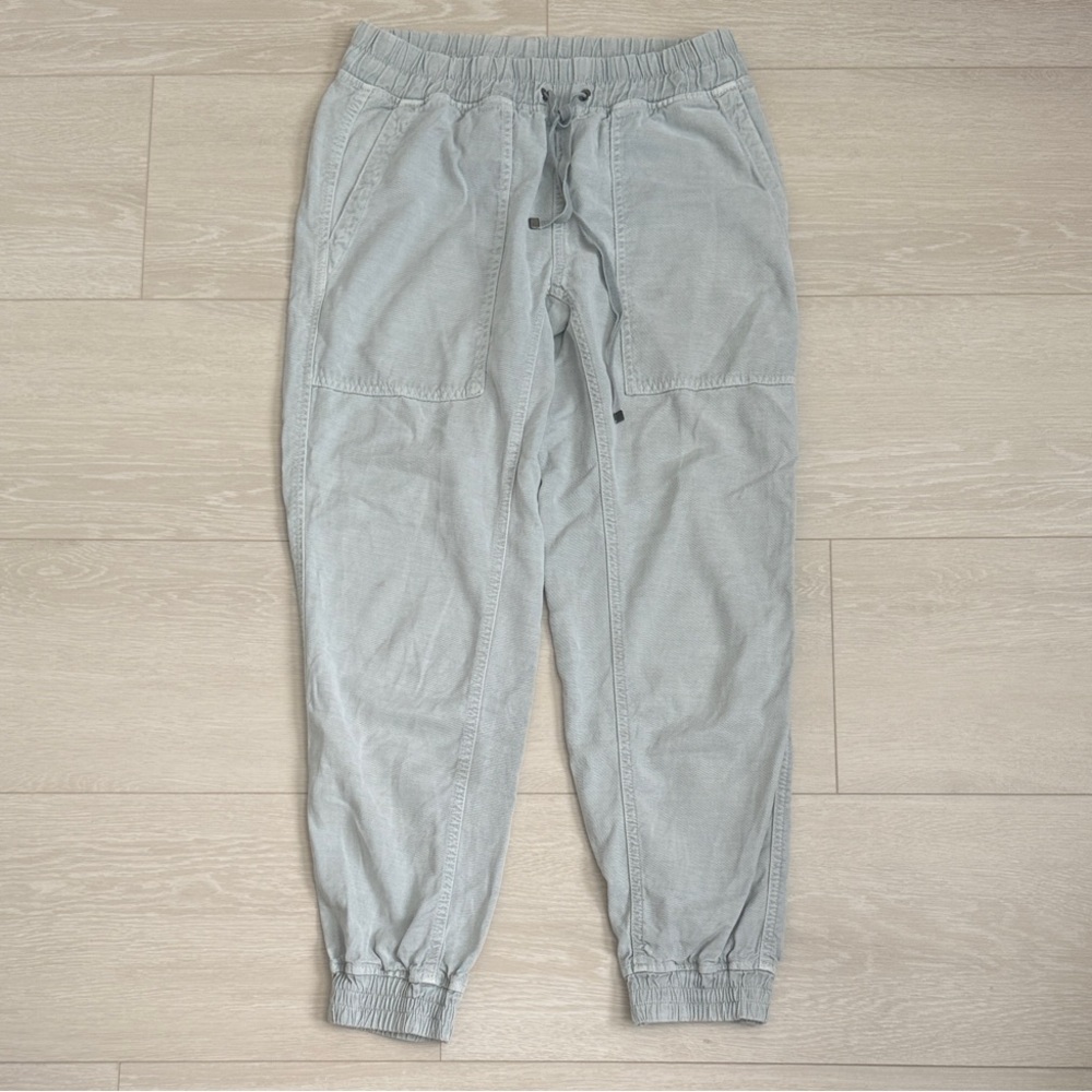 Zara Light Gray Drawstring Joggers - Picture 2 of 7